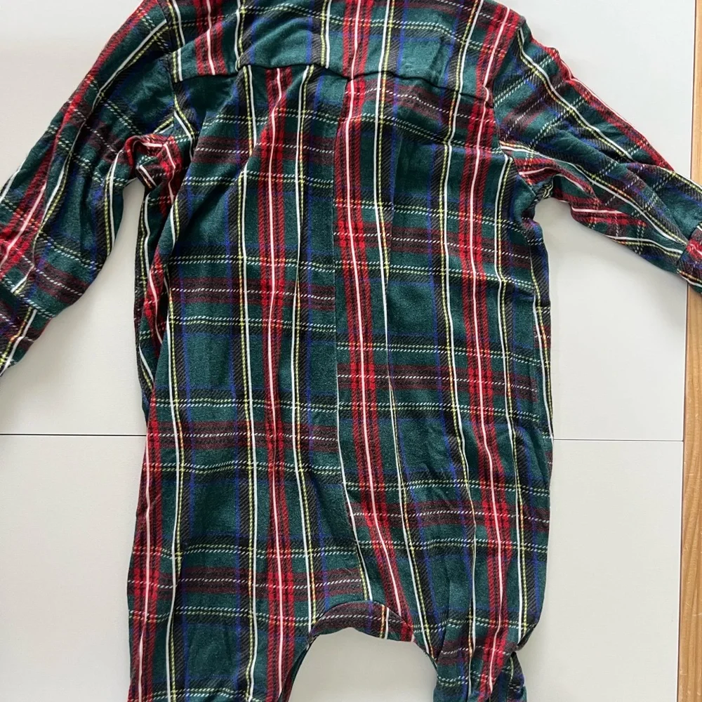 Posh Peanut Collard Plaid Pajamas 9-12 months